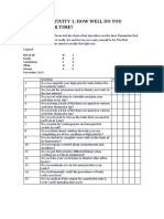 Learning Activity 1: How Well Do You Manage Your Time? Instructions