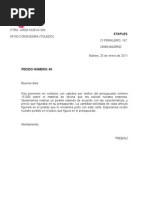 Solicitud de Materiales de Oficina