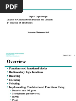 Digital Logic Design Chapter 4: Combinational Function and Circuits 2 Semester BS Electronics