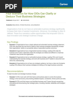 Four - Scenarios - For - How - Cios Can Clarify or Deduce Their Business Strategies