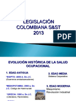 LEGISLACION COLOMBIANA SST 2013