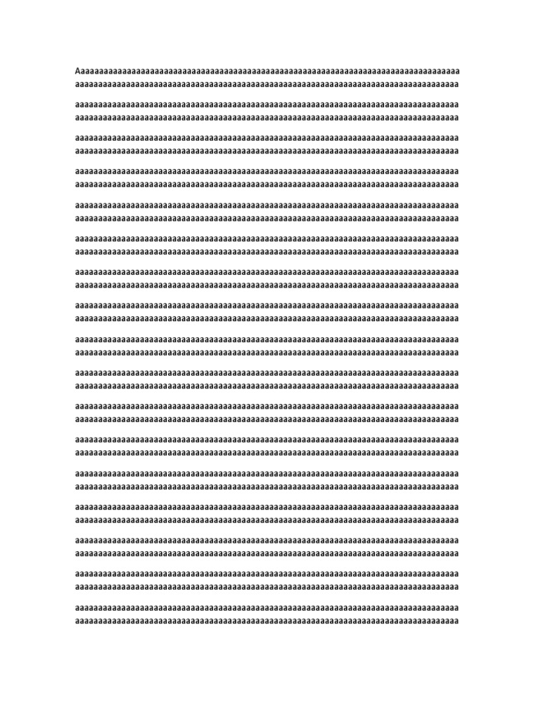 Endless A's for Text Analysis | PDF