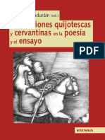 Recreaciones Quijotescas y Cervantinas en La Poesía y El Ensayo