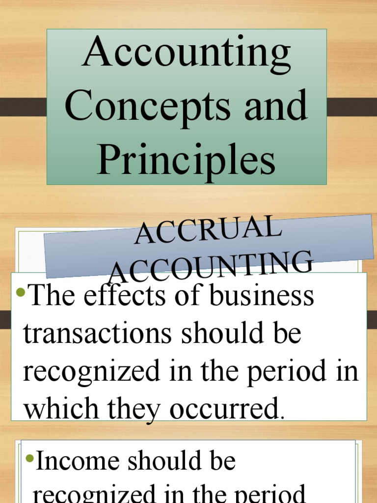 Key Accounting Concepts and Principles | PDF | International Financial ...