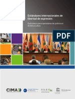 Estándares Internacionales de Libertad de Expresión:: Guía Básica para Operadores de Justicia en América Latina