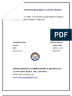 Risk and Return Relashionship in securities Market