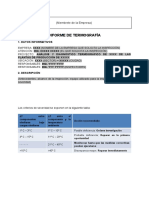 Modelo de Reporte Termográfico Real