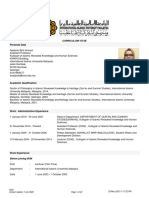 Curriculum Vitae Personal Data: Before Joining IIUM