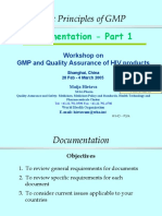 Basic Principles of GMP: Documentation - Part 1