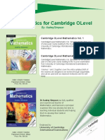 Cambridge OLevel Math Vol 1 & 2 Guide