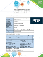 Guía de actividades y rubrica de evaluación - Actividad 3 - Colaborativo 2