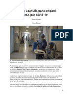 Doctora en Coahuila Gana Amparo A Imss Por Covid-19 - 210420
