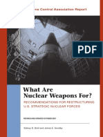 What Are Nuclear Weapons For?: An Arms Control Association Report
