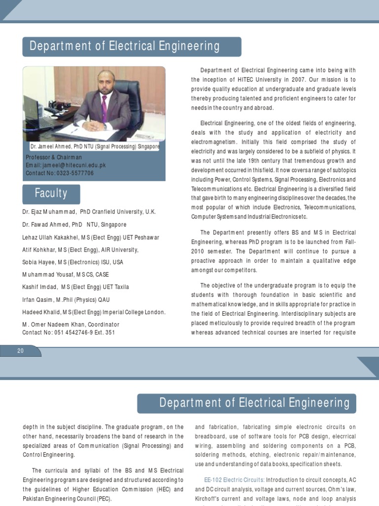Department of Electrical Engineering Department of Electrical ...