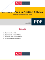 Introducción A La Gestión Pública (Diapositiva) PDF