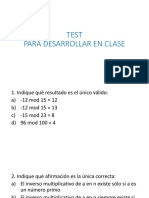 Test para desarrollar en clase criptografía