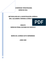 Ensayo Robo de Vehículo en México