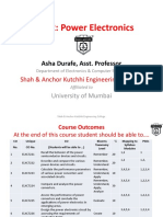 ELX 702: Power Electronics: Asha Durafe, Asst. Professor