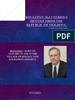 Ion Lupan - Illustrious Dentist From The Republic of