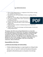 Outline Chapter 3 Principles of Drug Administration