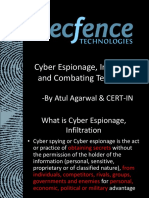 Cyber Espionage, Infiltration and Combating Techniques: - by Atul Agarwal & CERT-IN