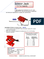 Scissor Jack: 1 1/2 Ton Capacity