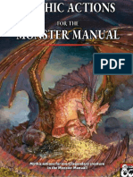 Mythic Actions For The Monster Manual