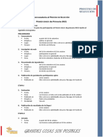 Convocatoria Proceso de Selección 2021