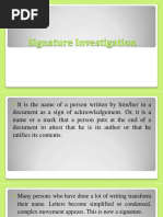 4 - Signature Examination