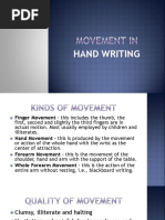 2 - Movement in Hand Writing