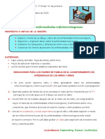 Hoja Apli. 24 Semana C.T. Las Enfermedades Infectocontagiosas 1° 2020 PDF