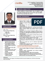 Mohd Ruzaini Ariffin: Profile Career Objective