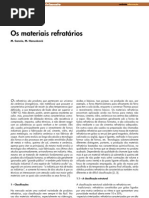 Os materiais refratarios