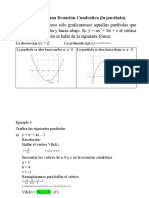 Grafica de Una Ecuación Cuadrática