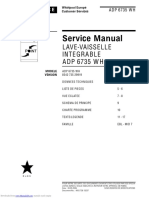 Service Manual: Lave-Vaisselle Integrable ADP 6735 W H