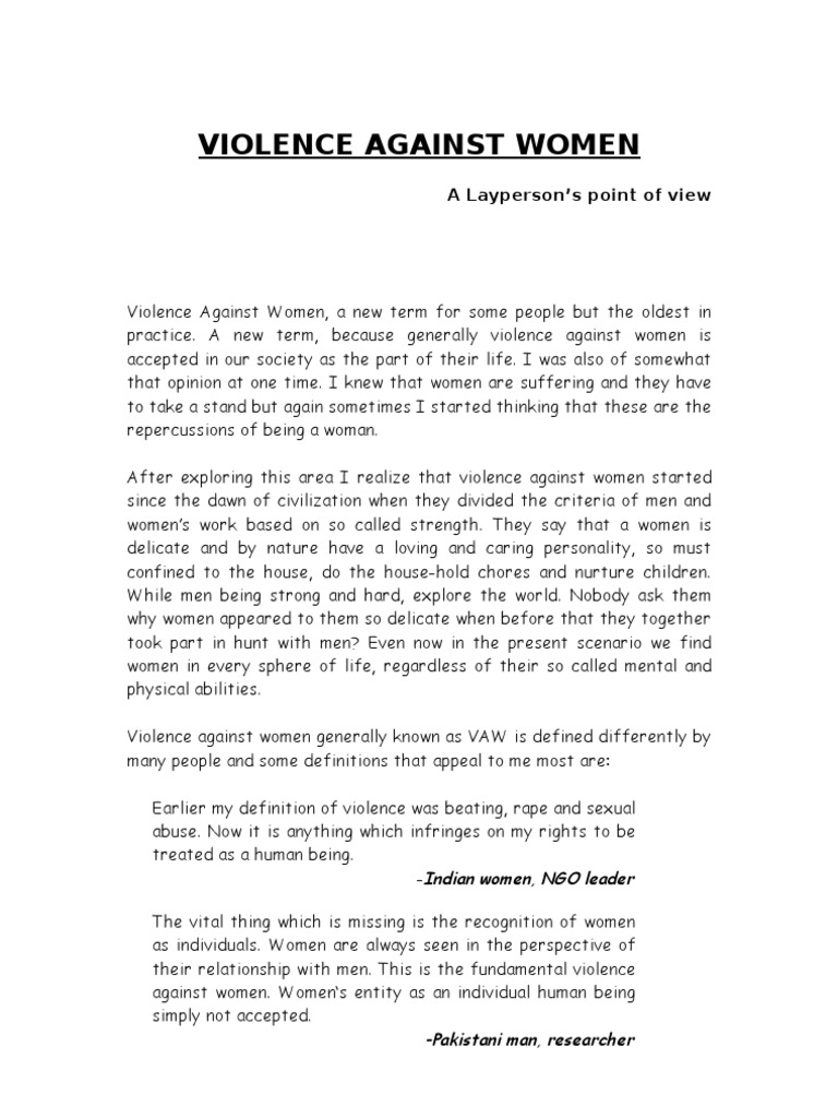 Violence Against Women | Download Free PDF | Violence Against Women ...