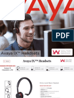 Avaya - Catalogo Diademas 2019 (Ingles)