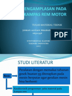 Uji Pengamplasan Pada Kampas Rem Motor