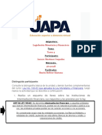 Tarea 4 Legislacion Monetaria y Financiera