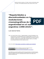 Luis Garcia Fanlo (2016). zRegularidades y discontinuidades en las modulaciones cinematograficas de la argentinidad en el nuevo cine arge (..)