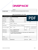 Employee Personal Data Form