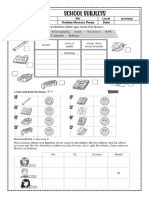 Ficha School Subjects PDF