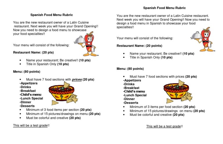 Spanish Restaurant Menu Design Guide | PDF