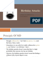 Birthday Attacks: A Way To Detect A Collision