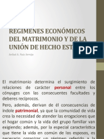 Regímenes Económicos Del Matrimonio Y de La Unión de Hecho, Los - Ruiz