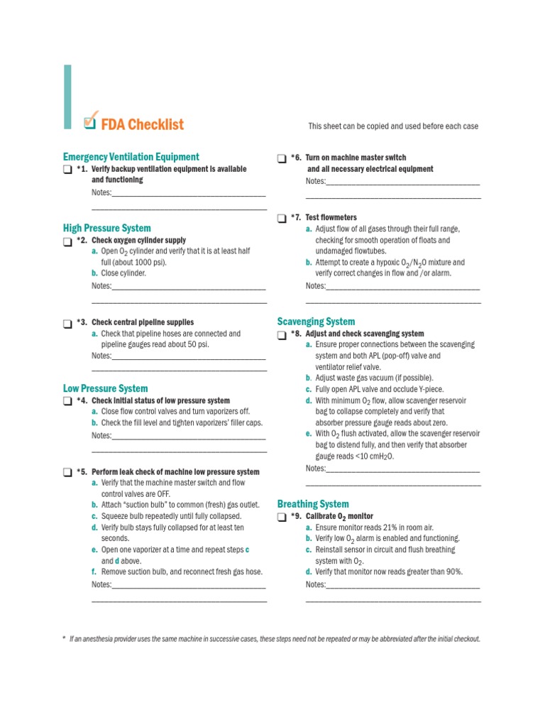 Ventilator Equipment Checklist | PDF | Breathing | Carburetor
