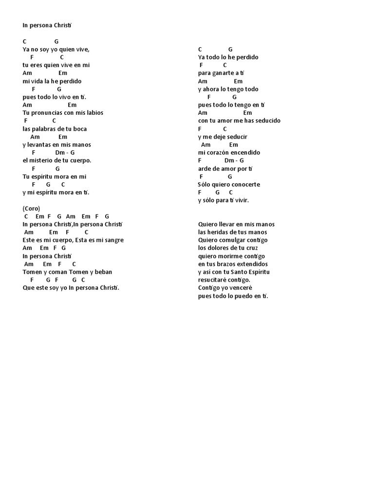 Letra y acordes de 