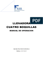 Manual Llenadora de Cuatro Boquillas PDF