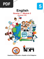 English: Quarter 1 - Module 2