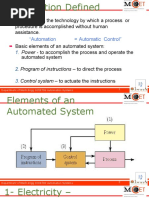 Elements of Automation